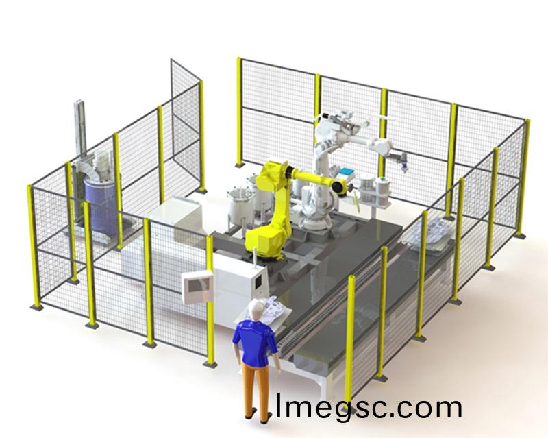 多工(gong)位自動流水(shui)線塗膠(jiao)工(gong)作站