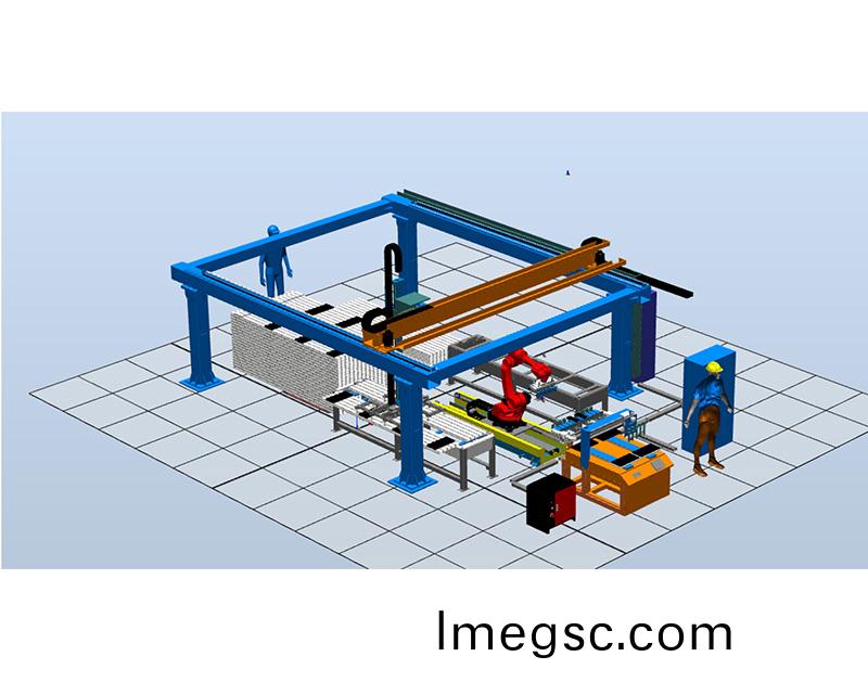 光(guang)伏鋁型材塗膠機(ji)器(qi)人(ren)生(sheng)産線(xian)